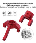 Aluminum Steering Knuckle And C Hub Carrier With Ball Bearings For RC Axial SCX10 Upgrade Replacement AX30495 AX30496 CNC Machined