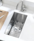 Undermount Bar Sink For Wet Bar 10 By 18 Inch Stainless Steel 16 Gauge T304 Single Bowl Kitchen Sink Basin Built Tough