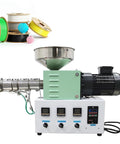Heavy Duty 3D Printer Filament Extruder Machine For Crushing And Rolling Your Own PLA ABS PETG And TPU Scrap Into Fresh Spools with control panel.
