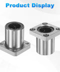 20mm Bore LMK20UU Linear Ball Bearings Four Pack With 32mm Outer Diameter And 42mm Length 5.5mm Hole Flange Base