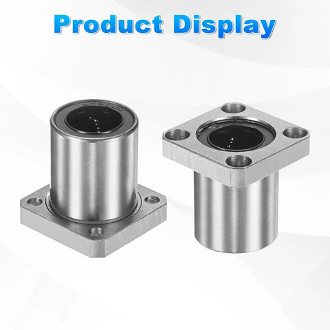 20mm Bore LMK20UU Linear Ball Bearings Four Pack With 32mm Outer Diameter And 42mm Length 5.5mm Hole Flange Base