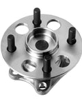 Rear Wheel Bearing And Hub Assembly For Toyota Prius C 2012 To 2019 Yaris 2006 To 2014 Scion iQ 2013 With ABS Four Stud Hub Direct Fit Replacement Premium Quality OEM Grade ABS Sensor Compatible Bolt On Replacement front view