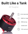 4 Pack 3115 900KV Drone Motors For 4-8S LiPo, durable motor with steel stator, arc magnets, NMB bearings, SUS420 shaft, 7075 aluminum