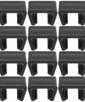 Outdoor Furniture Clips For Patio Sectionals, 12 black wicker sofa connectors, 42.5x30.0x35.0 mm, easy install clamps