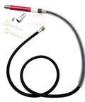 Slick Pencil Air Die Grinder Delivers Kickass Torque At Sixty Five Thousand Rpm Free Airspeed Across Ninety Psi Compressor Setup with hoses and wrenches.