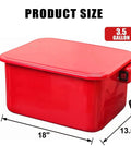Heavy Duty Steel Parts Washer With Rapid Fluid Recycler Badass At Sloughing Off Grit On Gears Carburetors And Motor Blocks Pro Shop Staple Quick Dry Red Edition, 3.5-gallon cabinet, dimensions 18x13.5x9 inches.