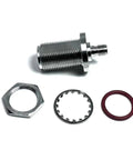 2 Pack SMA Female To N Female Bulkhead RF Coaxial Adapters Nickel Plated components and connectors displayed