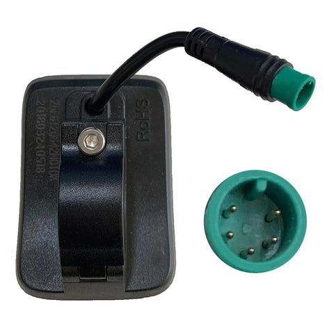 Back view of LED Display For 24V 36V 48V Electric Bikes KD26E Meter With UART Protocol Waterproof Plug And Play with connector