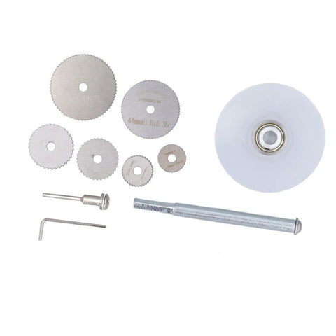 6 Blade Inside Pipe Cutter For PVC And Metal Pipes, Cuts 22mm To 50mm Smoothly, varied sizes of blades and tools displayed