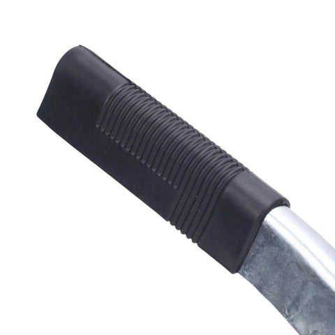 Close-up of rubber grip handle of Heavy Duty Manual Grease Pump Single Piston With Release Valve for strong pressure.