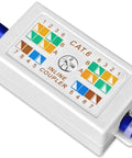 5 Pack Unshielded Cat6 Junction Box For Cat5e And Cat6 Ethernet Cables, No-Fuss Punch Down Splice Connector Kit in use.