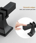 Heavy Duty Matte Black Cabinet Knobs Bring A Slick Two Tone Vibe With Rock Solid Square Drawer Pulls For Kitchen Cupboards And Dressers 15 Pack, showing smooth edges for safe grip.