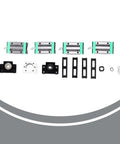 HGR20 1000mm Linear Guide With SFU1605 1000mm Ball Screw Kit parts including BK12 BF12 end supports and rails
