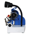Pro Shop Bench Tool Sharpener And Precision Grinder Adapter Quick Change Post with LED light for sharpening tools.