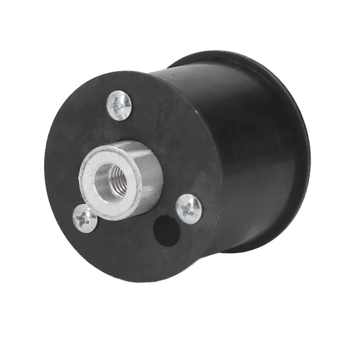 Heavy Duty Belt Sander Adapter For Angle Grinder Tough As Nails Stainless Steel Quick Release Sanding Belt Attachment close-up black and silver design.