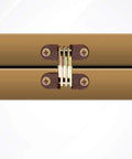 Four Piece No Visible Hardware Hidden Folding Barrel Cross Hinge Set For Dining Tables Plastic Concealed Hardware Brown Finish