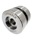 1.5 inch female die from 7 Piece Dimple Die Set For Auto Body Panels Includes 1/2 Inch, 3/4 Inch, 1 Inch, 1 1/4 Inch, 1 1/2 Inch, 1 3/4 Inch And 2 Inch Dies CNC Machined From SAE 8620 Steel With Rockwell 80 Case Hardened, Pro Grade Dimpling Kit For Panels