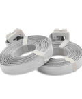 Heavy Duty One Half Inch By Seventeen Foot Pre Cut Strapping With Buckles White Pack Of 500 For Easy Pallet And Box Securing