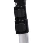 Close-up of the locking mechanism on the telescopic handle of the Saluaqui Digital Measuring Wheel High 9999 9M 9999 9FT Telescopic.