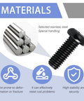 Keep That Tag Secure And Stop The Annoying Rattle With These 8 Piece Stainless Steel M6x20mm Pan Head License Plate Screws Built Tough For Daily Drivers Who Expect Solid Mounting Without The Hassle, featuring a stainless steel bolt.