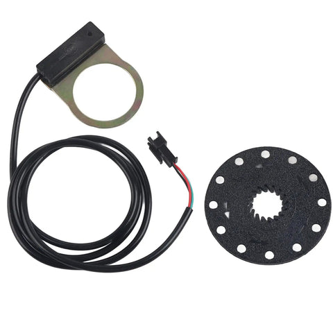 Pedal Assist Sensor For E Bikes With 12 Magnets PAS System Smooth Power Boost For Electric Bicycle Durable Steel Construction Compact Sensor For Mountain And City Rides