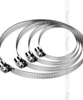 9 Inch Stainless Steel Hose Clamps Set Adjustable Metal Worm Gear Clamp Kit