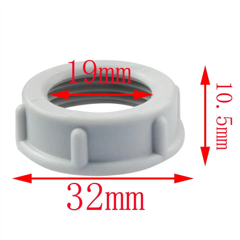 Legit Heavy Duty Three Quarter Inch Threaded Electrical Pvc Conduit Nuts And Insulated Wire Sleeves featuring a 32mm diameter nut.