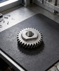 OEM Worm Gear Replacement Part For 5 To 6 Quart Stand Mixers, Compatible With 9706529, 1094120, 9703543 And Other OEM Standards, Beefy Metal Construction For A Fast, No Fuss Fit And Reliable Performance, metal gear on workbench