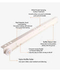 Full Extension Drawer Slides for Cabinets and Furniture, 16 Inch 40 cm Set with Detachable Quick Release Latches, features labeled