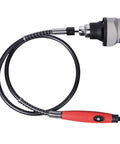 6mm Rotary Flexible Shaft Angle Grinder Attachment Smooth Operator For Nitty Gritty Detail Work lightweight, flexible shaft with red soft grip handle.