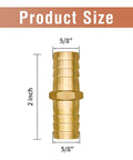 Top Tier 5/8 Hose Barb Fitting Kit With Solid Brass Splice Connectors Plus Stainless Clamps For Fixing Garden Fuel Cooler Or Drip Irrigation Lines Leak Proof And Rust Resistant Soaker Hose Repair Tool You Need, 5/8" brass connector size, 2 inch