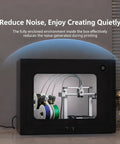 Heavy Duty 3D Printer Enclosure With LED Light And Thermometer Hygrometer, Waterproof And Dustproof Protective Cover for Reduced Noise