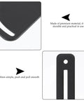 Privacy Barn Door Lock Teardrop Latch Black Carbon Steel Easy Install for Bedrooms and Bathrooms, close-up view