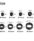 Eight Piece Split Shaft Collar Set With 3Mm 4Mm 5Mm 6Mm 8Mm 10Mm 12Mm 16Mm Bore Stainless Steel Set Screw Clamping Collars Size Chart