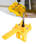8 Piece Woodworking Dowel Jig Kit With Portable Hands On Design For Pro Grade Precision Pocket Hole Drilling In use on wood
