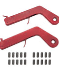 Pistol Style Flint Striker Set With 20 Flints for welding, camping stoves, torches, includes red iron striker and replacement flints.