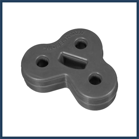 Upgraded 11mm 3 Hole Exhaust Muffler Hanger For Jaguar Xf And Xj Models From Two Thousand Eight To Two Thousand Eighteen Durable Black Rubber Bushing Mount Bracket Insulator Tail Pipe Kit Super Stylish Fitment Guaranteed black rubber 3-hole hanger