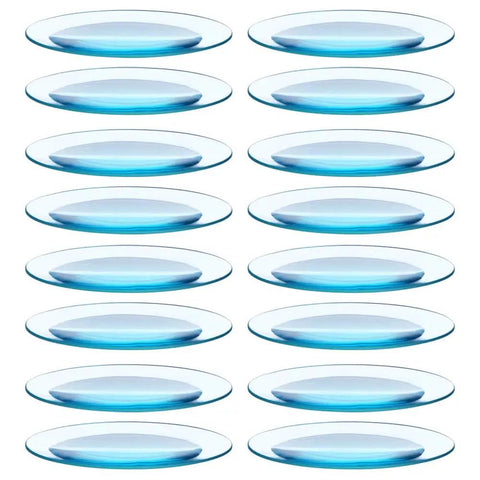 Lab Watch Glass Set With Beaker Cover Lids, 3.9 Inch Diameter, 12 Pieces, Thickened High Transparency Glassware For Chemistry Experiments And Classroom Use, displayed uniformly in rows
