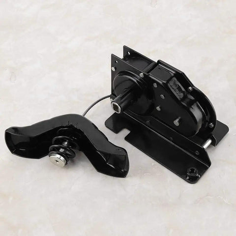 Hella Sturdy Heavy Duty Spare Tire Hoist Carrier Winch Built From Premium Rust Proof Steel For Ford F450 F550 Work Trucks close-up view