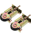 2 Pack Sliding Door Roller Replacement Kit For Closet And Wardrobe Doors, Height Housing, Concave Ball Bearing Wheels, Durable Steel Frame