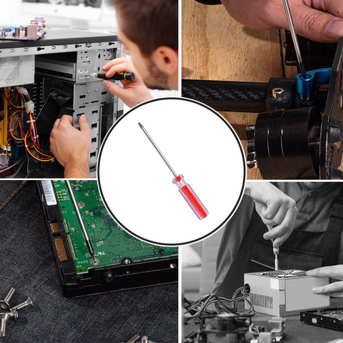 Kickass Heavy Duty T20 Torx Magnetic Screwdriver With Solid Chrome Vanadium Shaft And High Torque Grip For Quick Tech Hacks And Reliable Home Fixes in use for electronics repairs.
