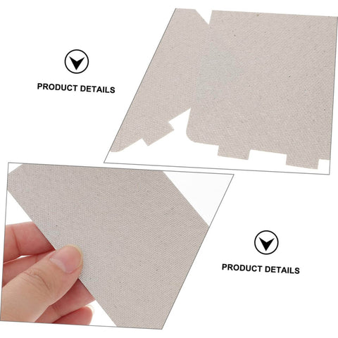 Close-up of Six Piece Microwave Oven Mica Sheet Insulation And Waveguide Cover for microwave replacements, easy to cut and install.