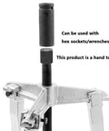 Heavy Duty 3 Jaw Reversible Internal External Gear Puller Tool Kit Forged From Solid Chrome Vanadium Steel Badass Mechanical Extractor For Bearings And Pulleys Without Wasting Time As Serious Mechanic Fixing Old Engines In His Local Garage Workshop, 3-jaw puller with hex socket adaptor
