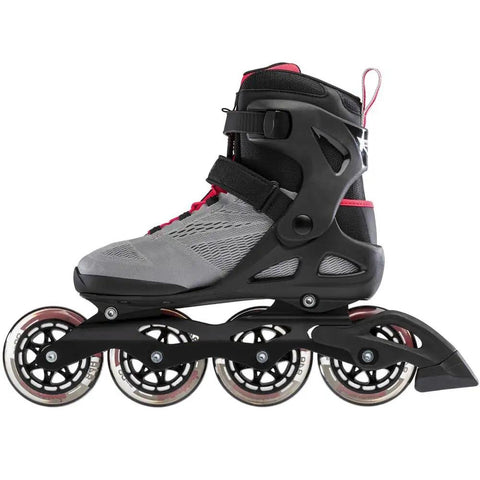 Macroblade 90 Womens Fitness Inline Skates in Paradise Pink with 90mm wheels and high cuff for support and speed training.