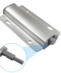 2 Pack Push To Open Aluminum Cabinet Latches For Cabinets, Drawers And Wardrobes No Knob Hidden Hardware Silver Finish