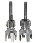 Sileduove Pipe Threader And Cutter Tool Kit For Pvc Pipes With Electric Drill, includes 20mm and 25mm threading dies.