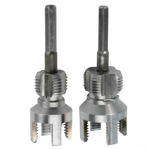 Sileduove Pipe Threader And Cutter Tool Kit For Pvc Pipes With Electric Drill, includes 20mm and 25mm threading dies.