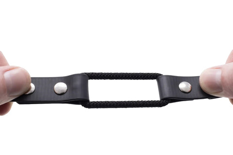3-4 Inch Biothane Bungee Dog Training Collar Strap For Educator Receivers ME-300 ET-300 ET-400 EZ-900 PE-900 PG-300 Black