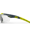 Sick Clear Vision Transition Safety Glasses With Anti Fog Coating And Scratch Resistant Lenses Featuring Adjustable Non Slip Fit For Legit All Day Comfy ANSI Certified Protection, side view.