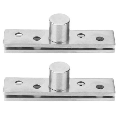 Stainless Steel 360 Degree Door Hinge Heavy Duty Pivot With Brushed Finish For Revolving Doors 75mm Central Axis, pair view